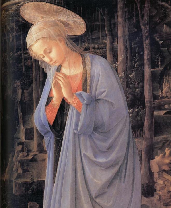 Fra Filippo Lippi Details of The Adoration of the Infant Jesus Norge oil painting art